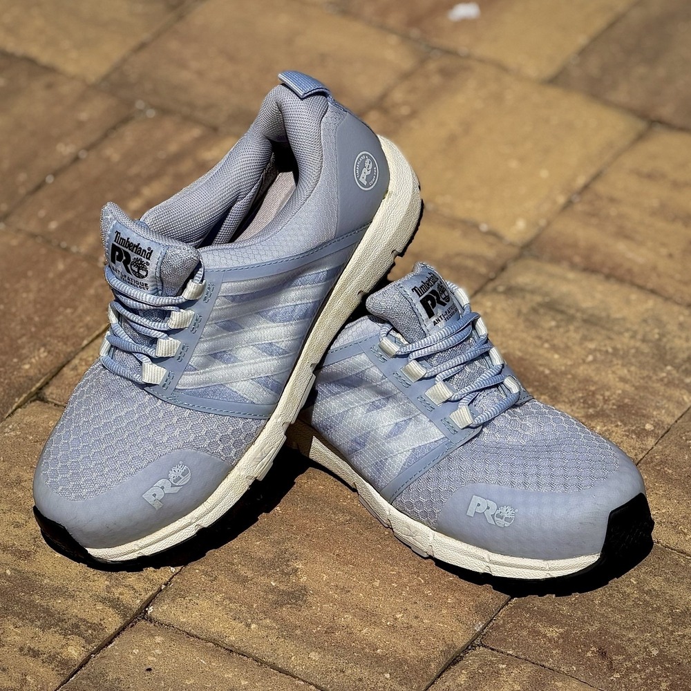 Timberland PRO Radius CT Comp Safety Toe Work Shoes Women's Size 8.5M Blue